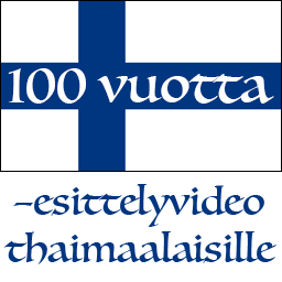 Suomi 100 vuotta -esittelyvideo thaimaalaisille Logo