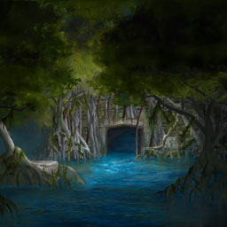 Digitaalinen maalaus: Mangrove-metsä Logo