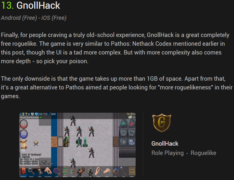 GnollHack in MiniReview